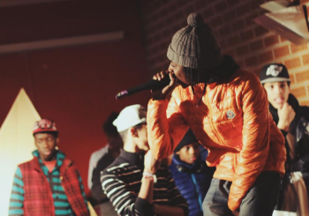 Person rapping